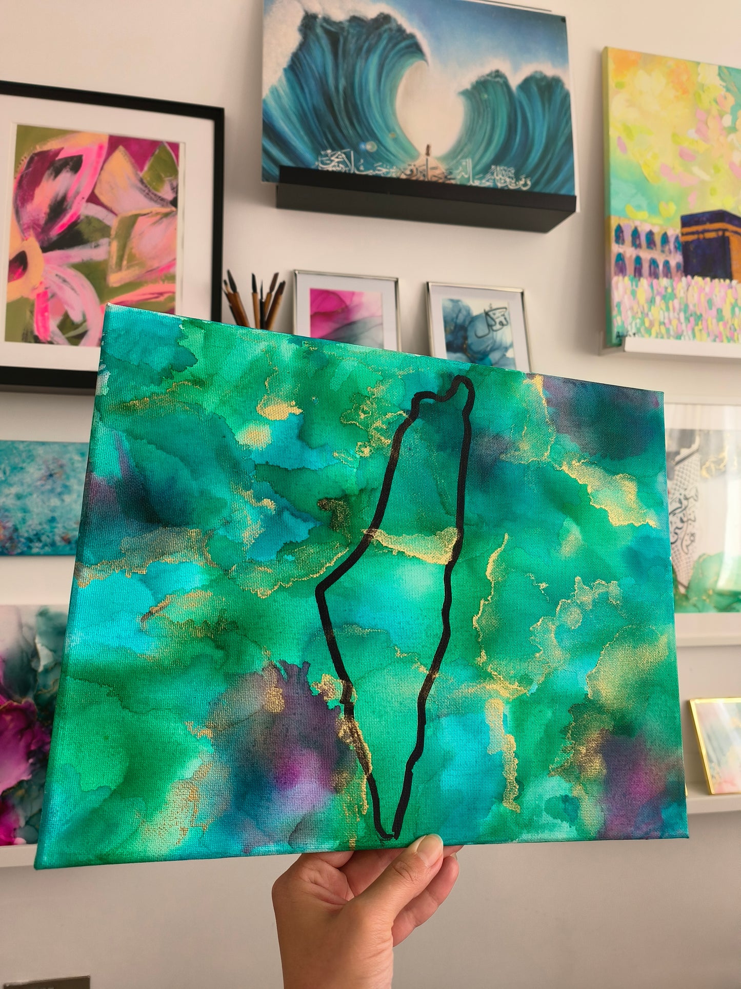 Calligraphy on Canvas