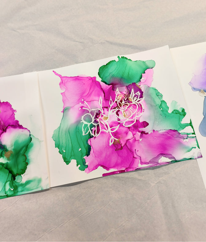 Ripples and Fades - Advanced Alcohol ink Workshop